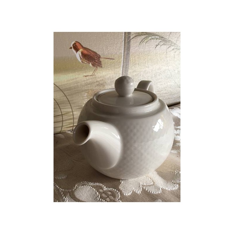 Teekanne weiß aus Porzellan von Villeroy & Boch